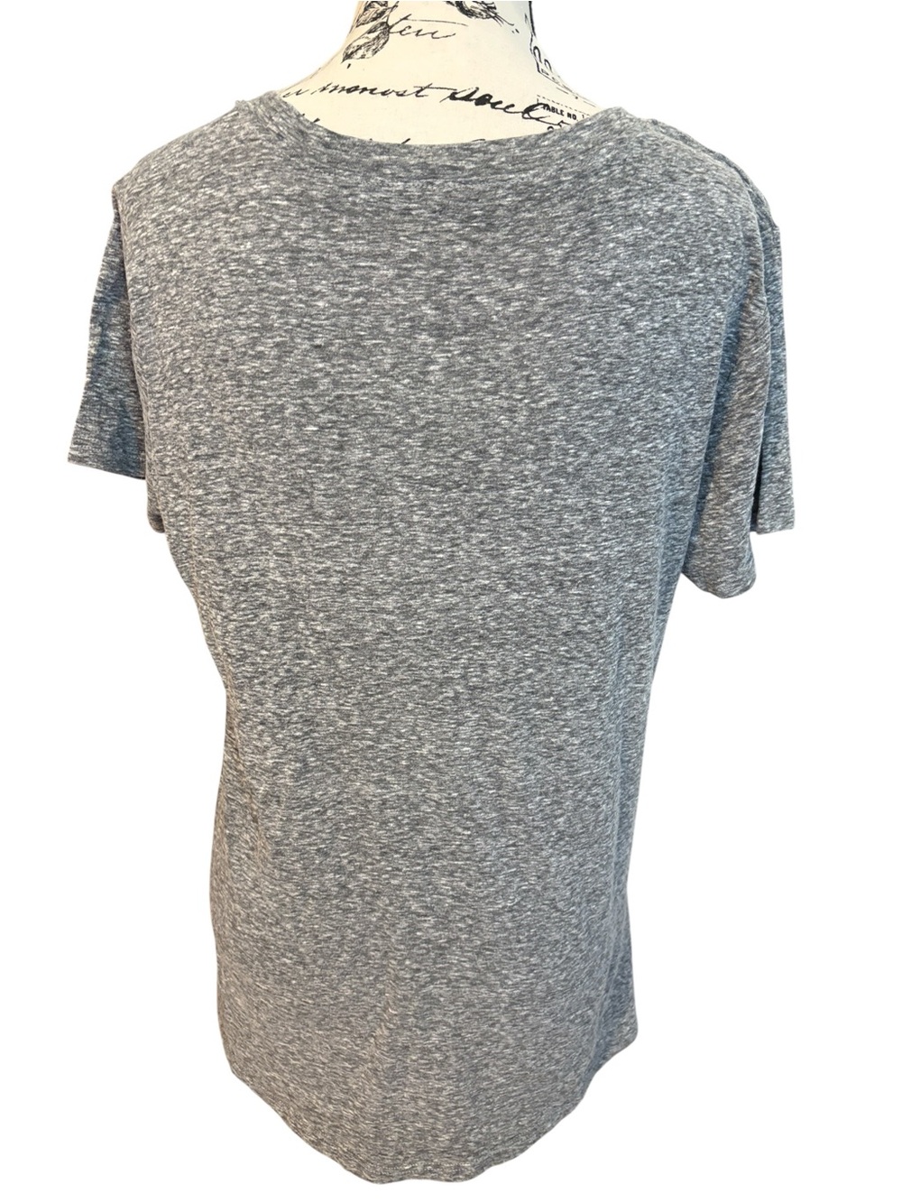 Scooby-Doo Graphic Tee Short Sleeve Crew Neck Heather Gray Size L - Picture 4 of 5